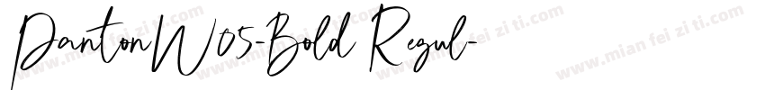 PantonW05-Bold Regul字体转换